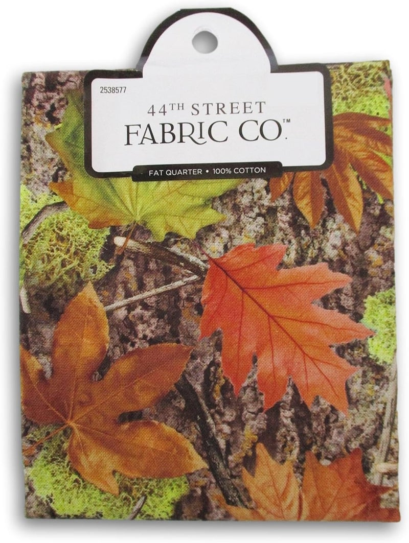 Creative Cuts Fat Quarter 100% Cotton for Sewing Crafts - 18 x 21 Inches (Leafy Camouflage) - Image 2